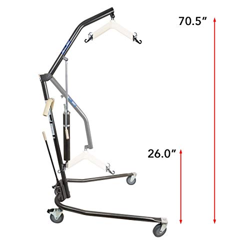Probasics Personal Hydraulic Patient Body Lift (with X-Large Full Body Mesh Sling w/Commode)