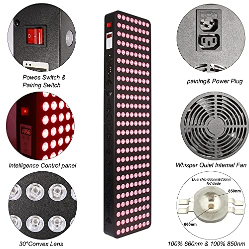 Upgraded 200-LED Dual-Chip Red Light Therapy Device