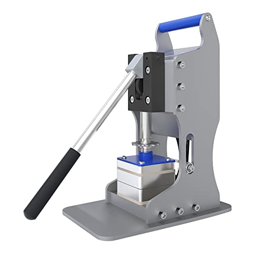 Dulytek DM2 Personal Heat Press Machine, 2 Ton / 4000 lbs Force, Well Aligned 3" x 3" Dual Heat Plates - Precise Two-Channel Control Panel - Bench Clamp - Manual Operation - [Starter Kit Included]