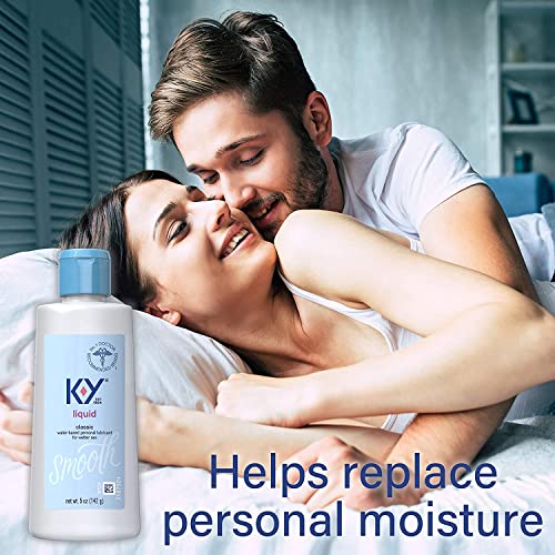 K-Y Liquid Lube, Personal Lubricant, New Water-Based Formula, Safe for Anal Use, Safe to Use with Latex Condoms, for Men, Women and Couples, Body Friendly, 4.5 Fl Oz (Pack of 6)