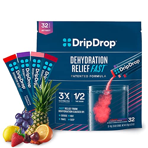 32 Pack DripDrop Electrolyte Powder - 4 Flavors