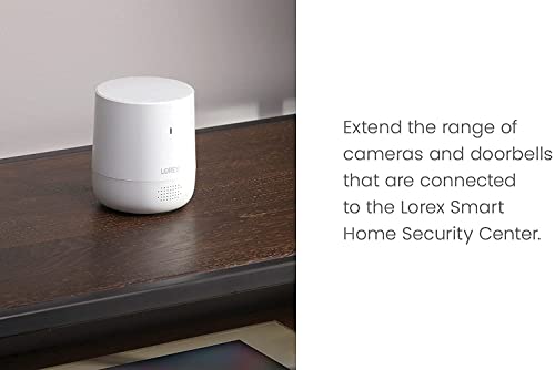 Lorex Smart Home Security Center with 2K Battery Operated Cameras and Range Extender