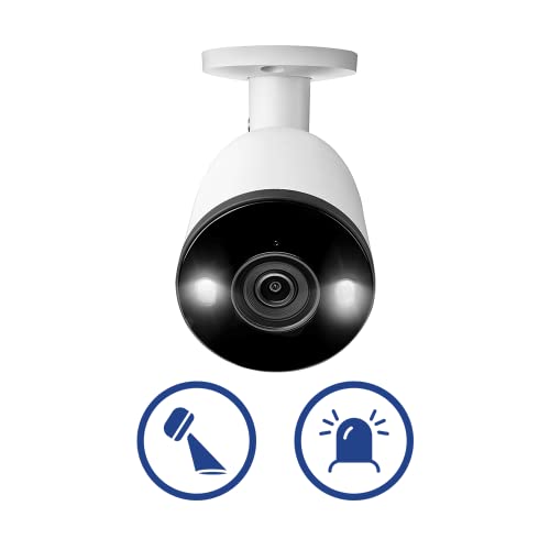 Lorex 4K Security Camera System, Fusion 16-Channel 3TB NVR System with 8 Indoor/Outdoor Wired IP POE Metal Smart Deterrence Cameras