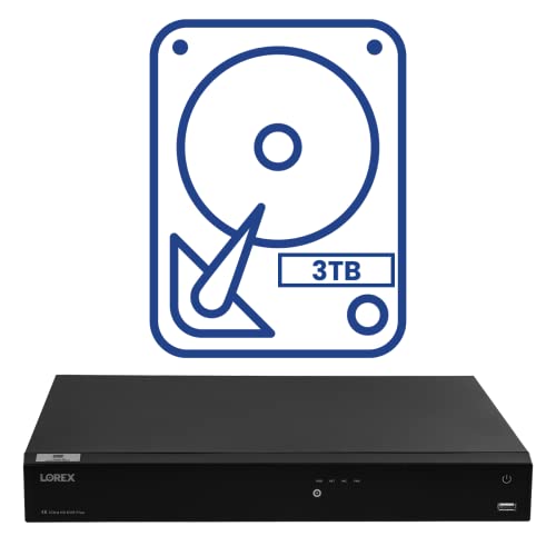 Lorex 4K Security Camera System, Fusion 16-Channel 3TB NVR System with 8 Indoor/Outdoor Wired IP POE Metal Smart Deterrence Cameras