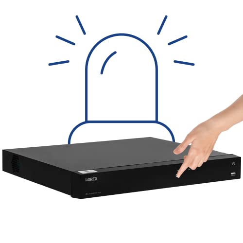 Lorex 4K Security Camera System, Fusion 16-Channel 3TB NVR System with 8 Indoor/Outdoor Wired IP POE Metal Smart Deterrence Cameras