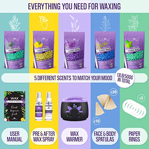 Tress Wellness Waxing Kit for Brazilian wax +Wax Warmer +Easy to use +For Sensitive skin