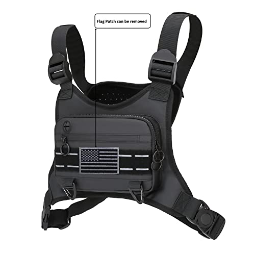 Sports Chest Bag with Phone Holder & Extra Storage