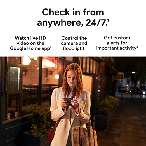 Outdoor Floodlight Security Camera by Google Nest