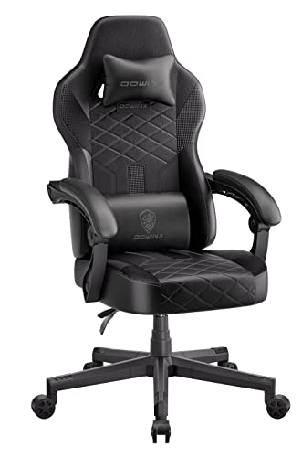 Ergonomic Gaming Chair with Massage - Black