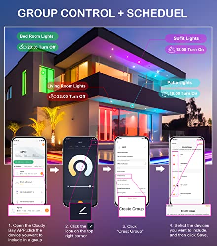 Smart RGB LED Recessed Lights with Voice Control