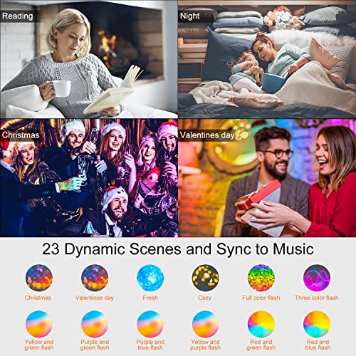 SikSog Smart Recessed Lighting 4 Inch Color Changing 12W LED Downlight, 1000 Lumen Recessed Ceiling Light, RGB & Cool White 5000K Dimmable by Bluetooth Control - 12 Pack