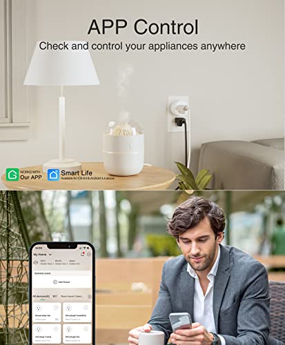 Wifi Smart Plug, Alexa and Google Compatible (4 Pack)