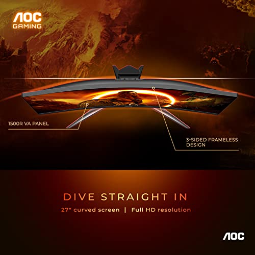 AOC C27G2Z 27" Ultra-Fast Curved Gaming Monitor