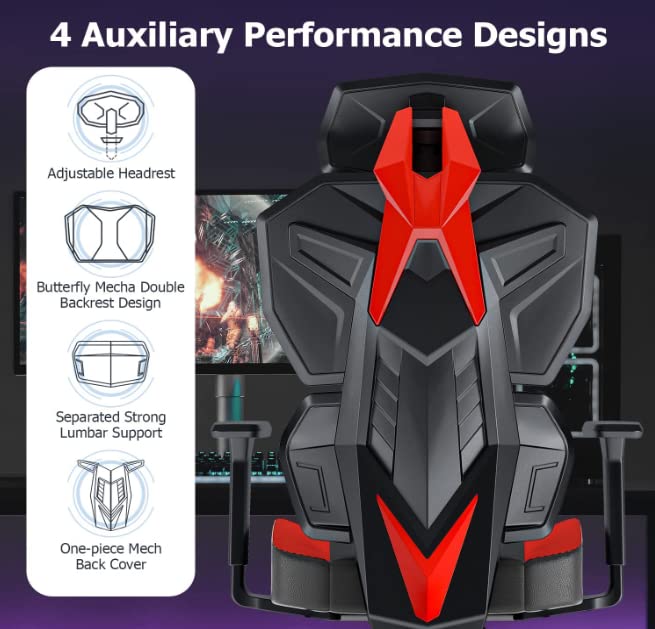 High-Back Breathable Gaming Chair with Lumbar Support