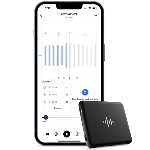 iZYREC Smart Voice Recorder with Long Battery Life