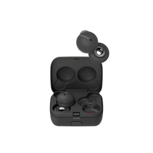 Sony LinkBuds Truly Wireless Earbud Headphones with an Open-Ring Design for Ambient Sounds and Alexa Built-in, Bluetooth Ear Buds Compatible with iPhone and Android, Gray