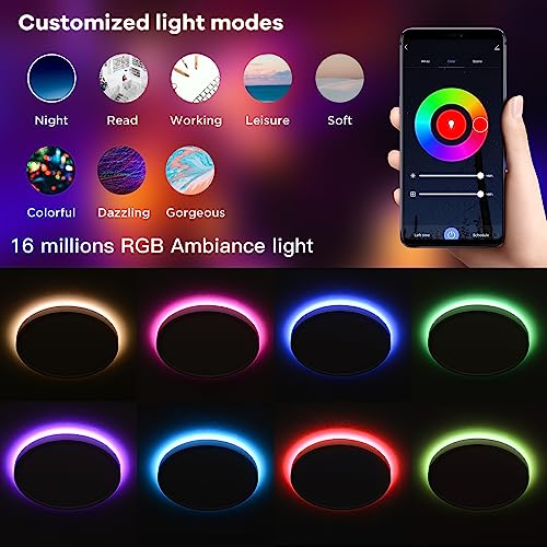 Taloya Smart LED Ceiling Light for Home