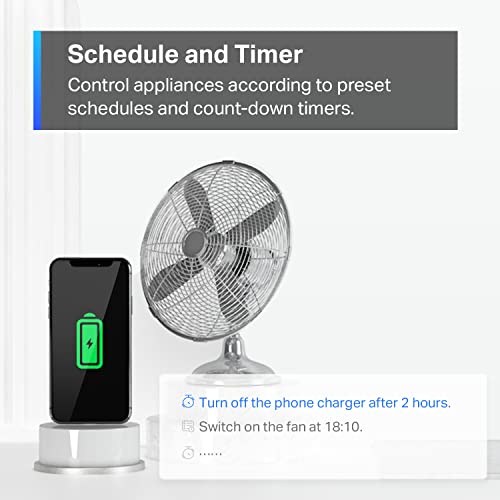 TP-Link Tapo Apple HomeKit Smart Plug Mini, Compact Design, 15A/1800W Max, Super Easy Setup, Works with Siri, Alexa & Google Home, UL Certified, 2.4G Wi-Fi Only, White, Tapo P125(2-Pack)