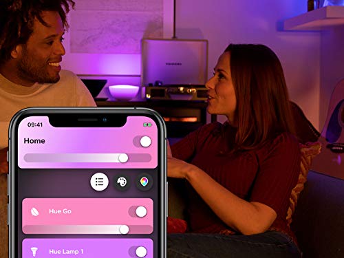 Philips Hue Go White and Color Portable Dimmable LED Smart Light Table Lamp (Requires Hue Hub, Works with Alexa, HomeKit and Google Assistant), White