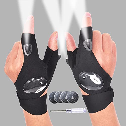 LED Flashlight Gloves for Men - Unique Personal Gift
