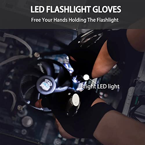 LED Flashlight Gloves for Men - Unique Personal Gift