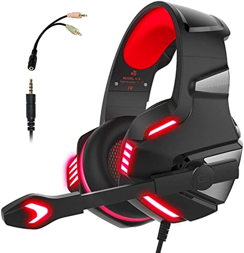 LED Gaming Headset with Surround Sound Mic