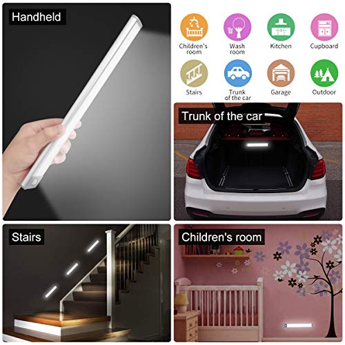 30-LED Motion Sensor Cabinet Light,Under Counter Closet Lighting, Wireless USB Rechargeable Kitchen Night Lights,Battery Powered Light,Uniform Light for Wardrobe,Cabinet,Cupboard（Warm Light）-2Pack