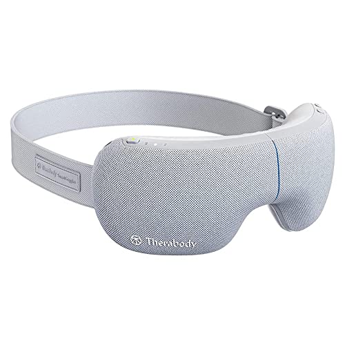 SmartGoggles by Therabody, Biometric Heated Facial Massage Device, Bluetooth Enabled Stress Relief Vibration Goggles, 3 Custom Modes for Migraine Relief and Improved Sleep Using SmartSense Technology