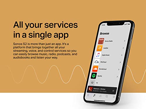 Black Sonos Playbar Soundbar for TV and Music