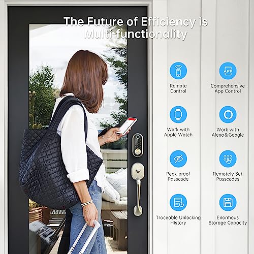 SMONET Fingerprint Smart Deadbolt for Homes & Hotels
