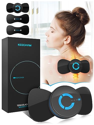 keecham Tens Units Muscle Stimulator EMS Massager Machine, Multifunctional Physiotherapy Instrument Rechargeable Device,for Body Relaxation,Legs Back Neck Pain Relief Therapy(FSA or HSA Eligible)