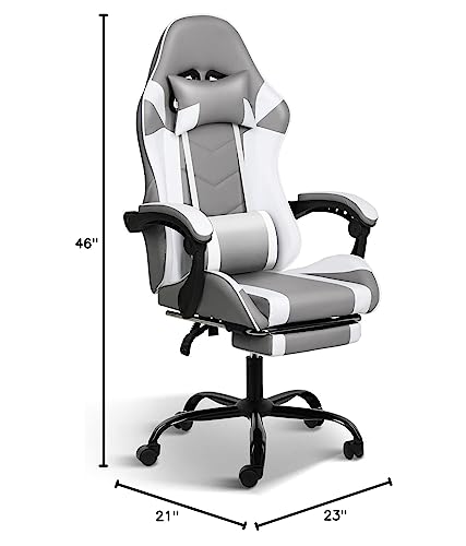 YSSOA Racing Gaming Chair with Footrest