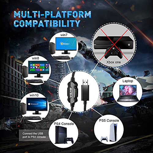 EKSA E1000 USB Gaming Headset with Mic & RGB