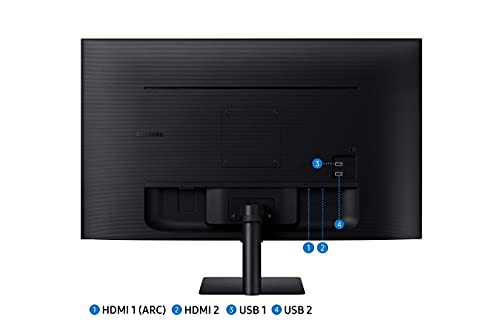 SAMSUNG M5 Series 27-Inch FHD 1080p Smart Monitor & Streaming TV (Tuner-Free), Netflix, HBO, Prime Video, & More, Apple Airplay, Bluetooth, Built-in Speakers, Remote Included (LS27AM500NNXZA)