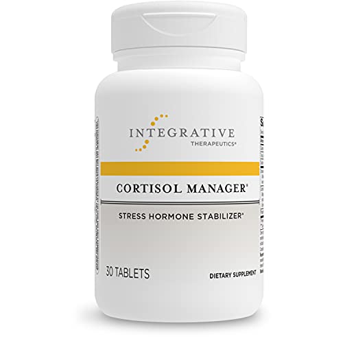 Integrative Therapeutics Cortisol Manager - with Ashwagandha, L-Theanine - Reduces Stress to Support Restful Sleep* - Melatonin-Free Supplement - 30 Count