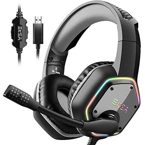 EKSA E1000 USB Gaming Headset with Mic & RGB