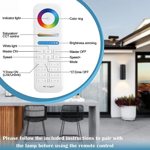 Smart Outdoor Wall Lights with RGB Color Changing (4 Pack)