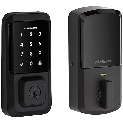 Matte Black Smart Lock with Touchscreen & SmartKey