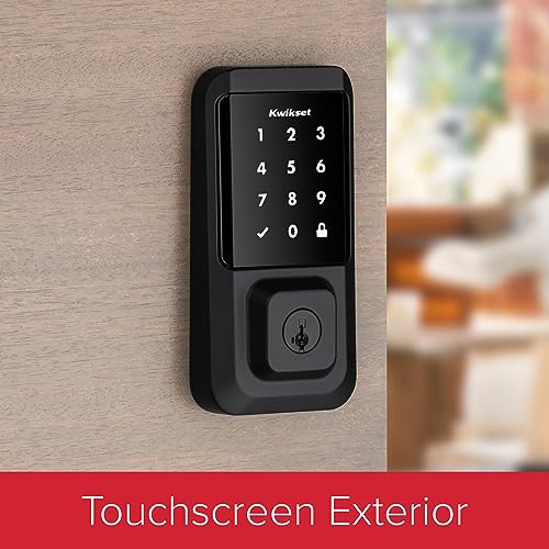 Matte Black Smart Lock with Touchscreen & SmartKey