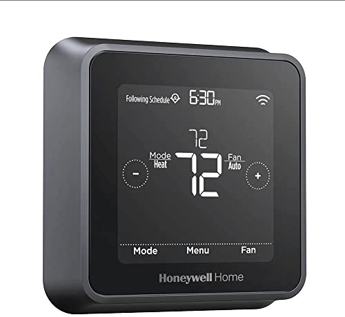 Honeywell Home RCHT8612WF T5 Plus Wi-Fi Touchscreen Smart Thermostat with 7 Day Flexible Programming and Geofencing Technology Black