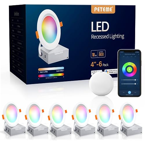 Peteme Smart LED Recessed Light Set