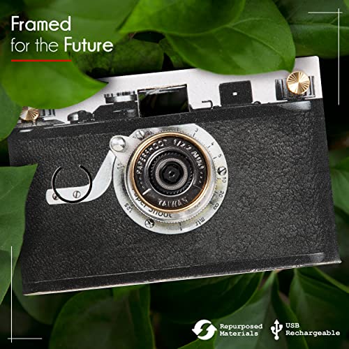 Papershoot Camera with Filters, Timelapse & Vintage Case