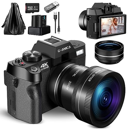 G-Anica 4K Cameras: Capture Vlogs with WiFi Control
