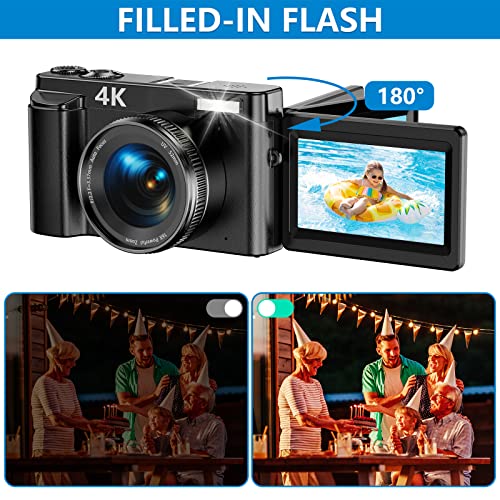 High-Resolution Vlogging Camera with Autofocus 48MP