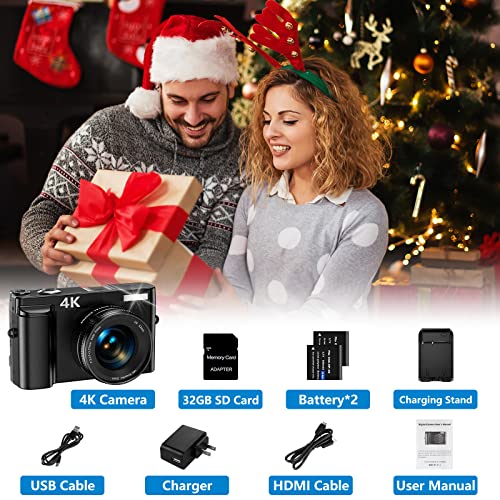 High-Resolution Vlogging Camera with Autofocus 48MP