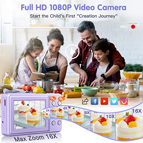 Portable Point and Shoot Camera for Kids: FHD 1080P