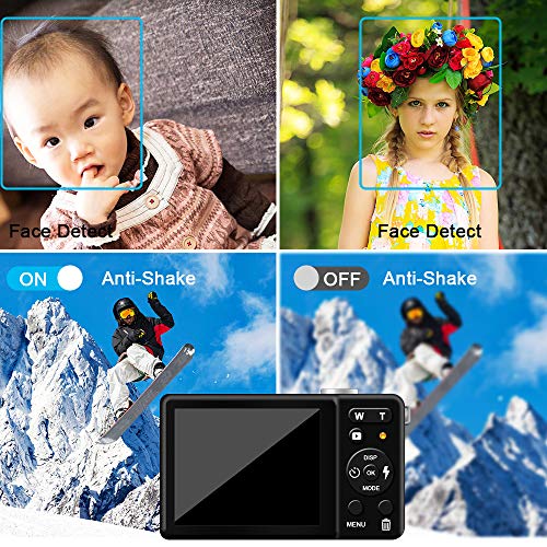 30MP Rechargeable Blue Digital Camera for Personal Taste