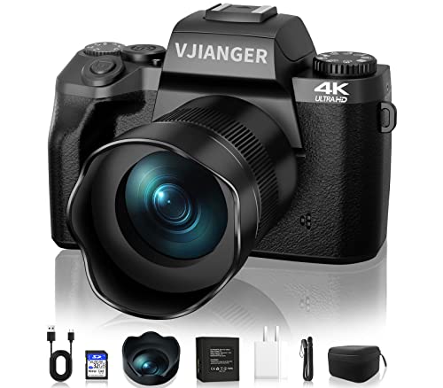 4K Vlogging Camera with WiFi, Dual Camera & Touch Screen