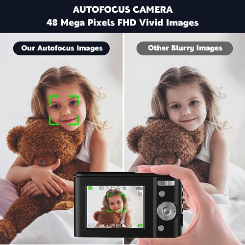 Compact 48MP Autofocus Digital Camera for Teens