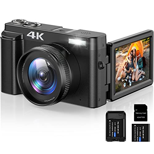 Digital Vlogging Camera with 4K, Autofocus & 16X Zoom